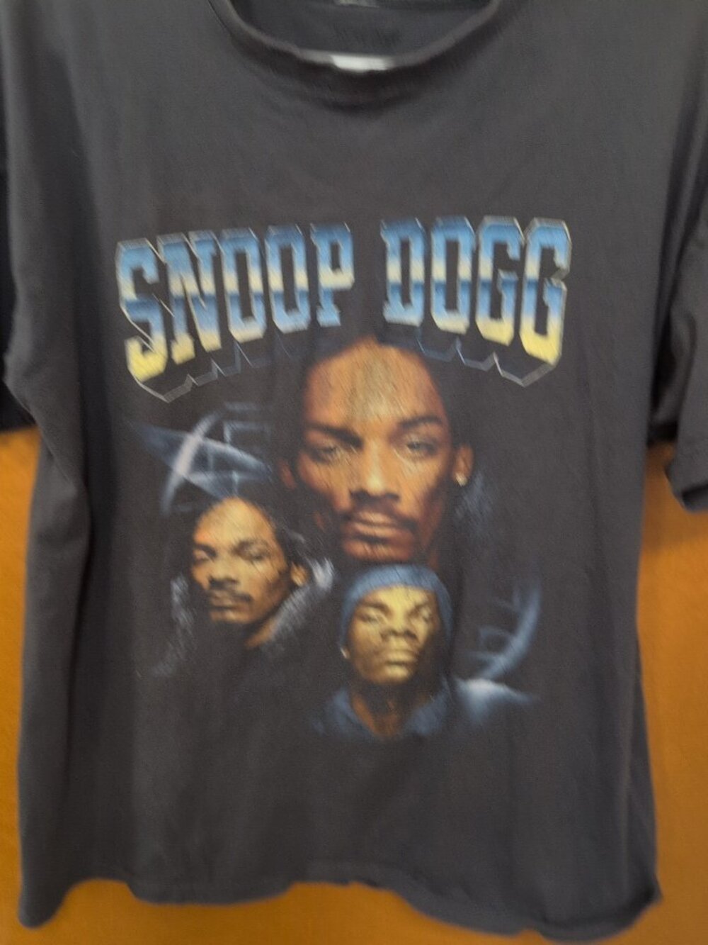 Snoop Dogg Shirt Mens M Gray Short Sleeve Faces Graphic Crew Neck Tee - Picture 3 of 6